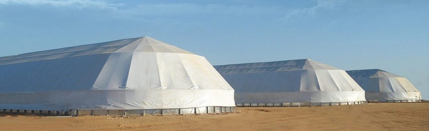 Bodegas de lona y almacenes temporales en Colombia
