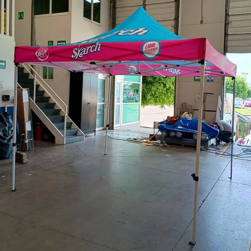 Carpa 4 aguas impresa zona industrial Queretaro