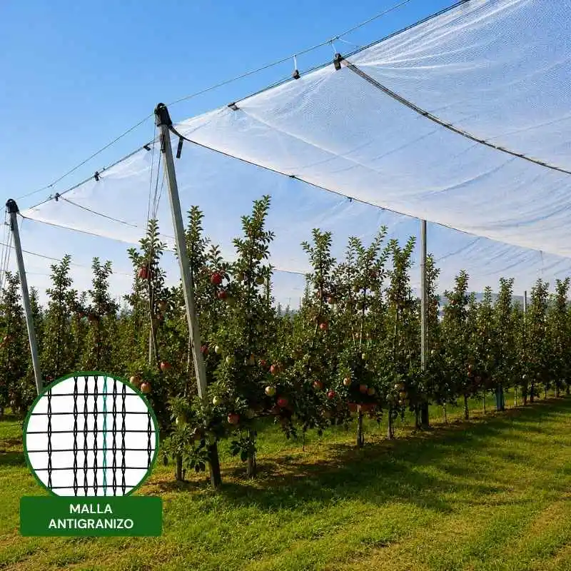 Malla Antigranizo para cultivos y protección agrícola zona industrial
