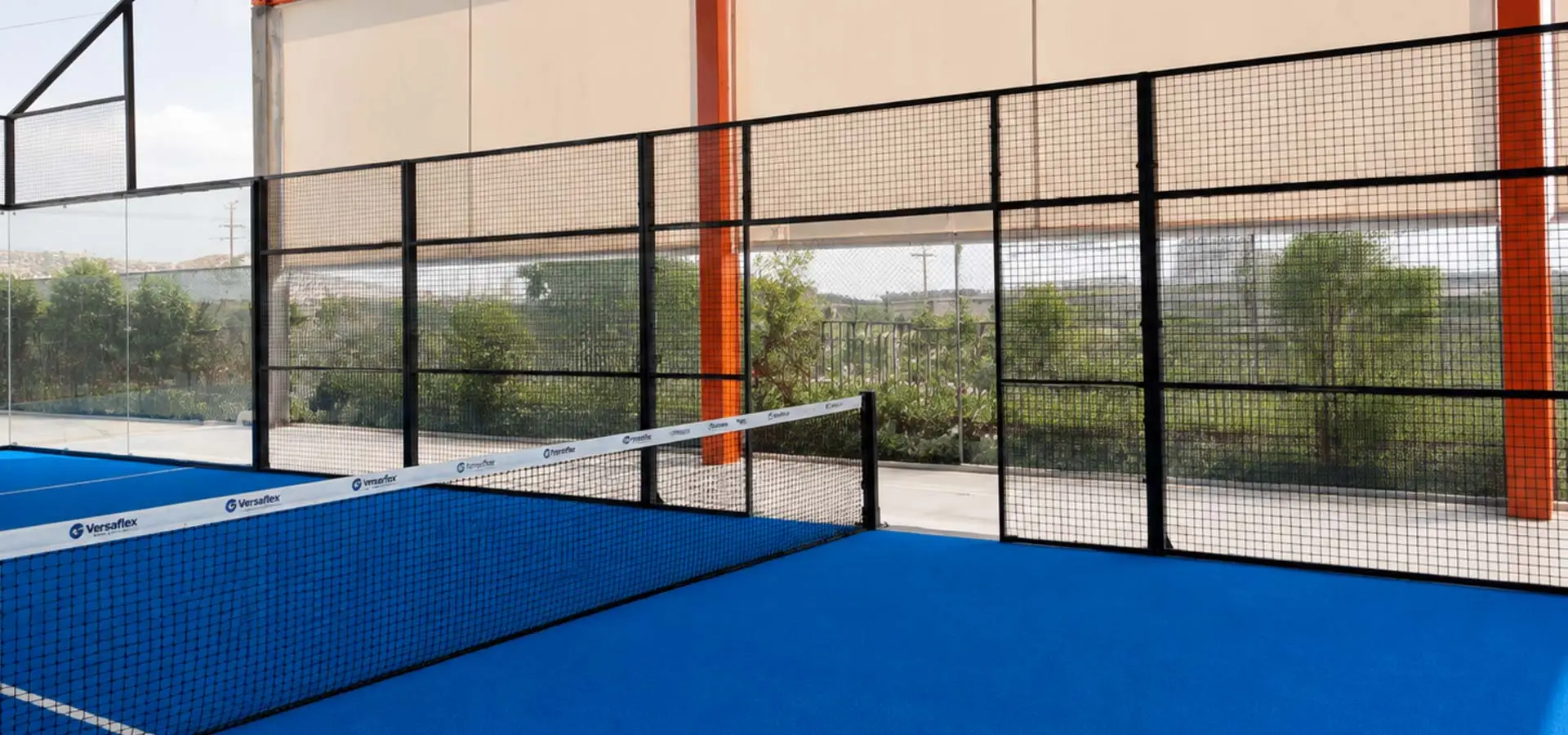Red perimetral para cancha de pádel de alta resistencia para protección y seguridad.